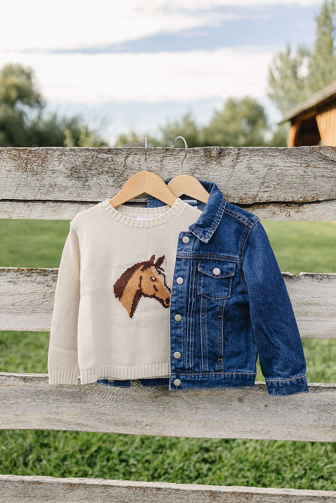 Dark Wash Denim Jean Jacket by Mebie Baby