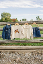 Horse Knit Sweater by Mebie Baby