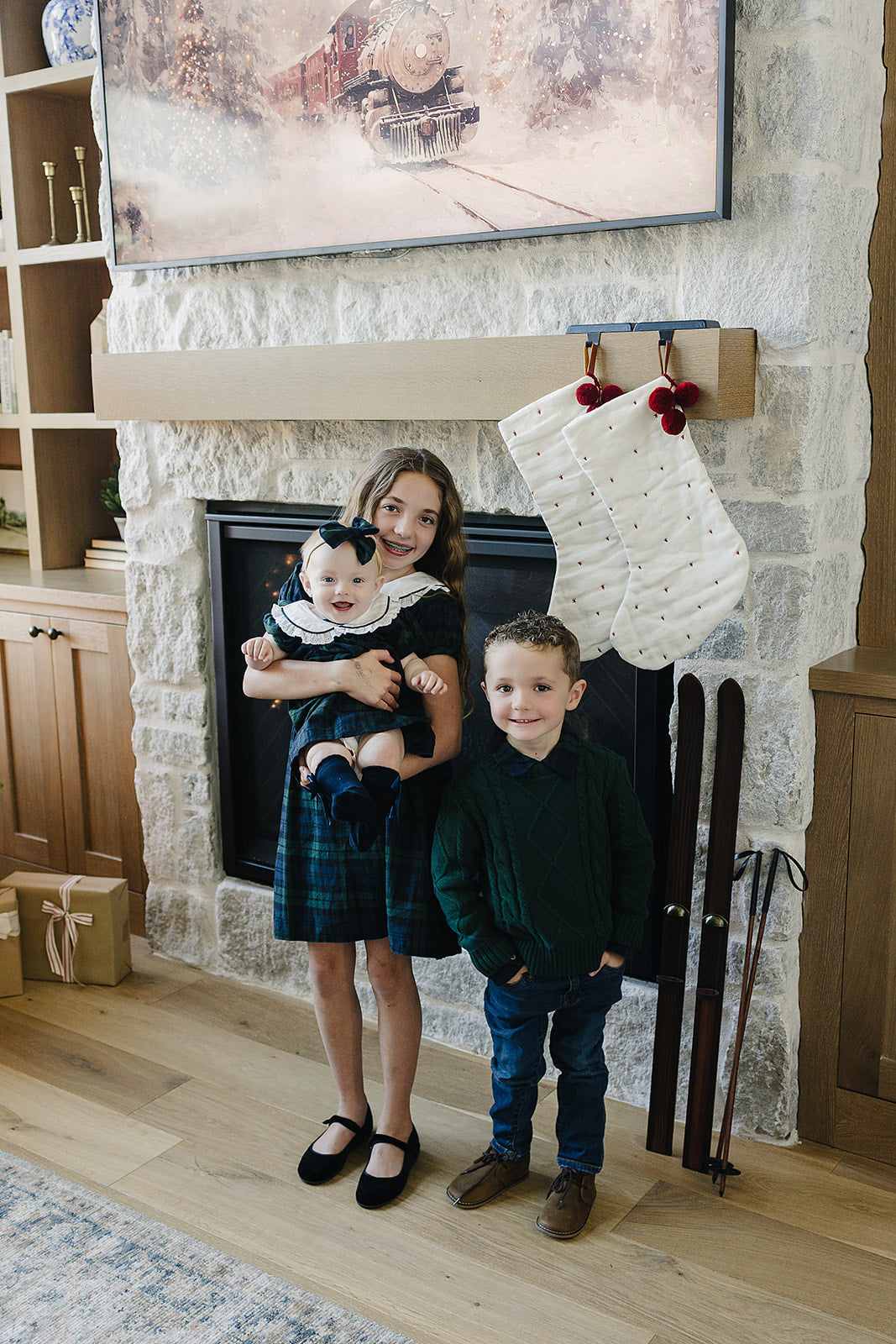 Alpine Plaid Dress by Mebie Baby