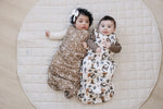 Brown Floral Sleep Sack by Mebie Baby at Everetts Place