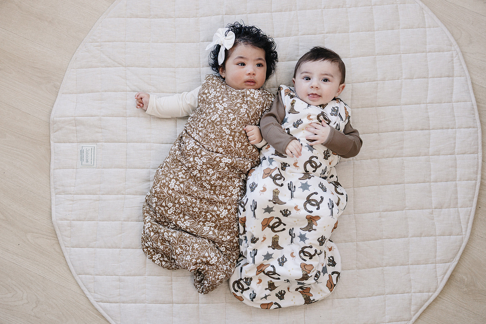 Brown Floral Sleep Sack by Mebie Baby at Everetts Place