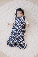 Navy Daisy Sleep Sack by Mebie Baby at Everetts Place