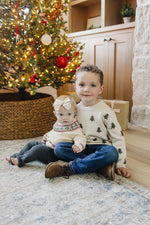 Cream Fair Isle Sweater by Mebie Baby