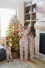 Adult Holiday Toile Lounge Set by Mebie Baby
