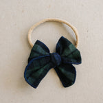 Alpine Plaid Hair Bow by Mebie Baby