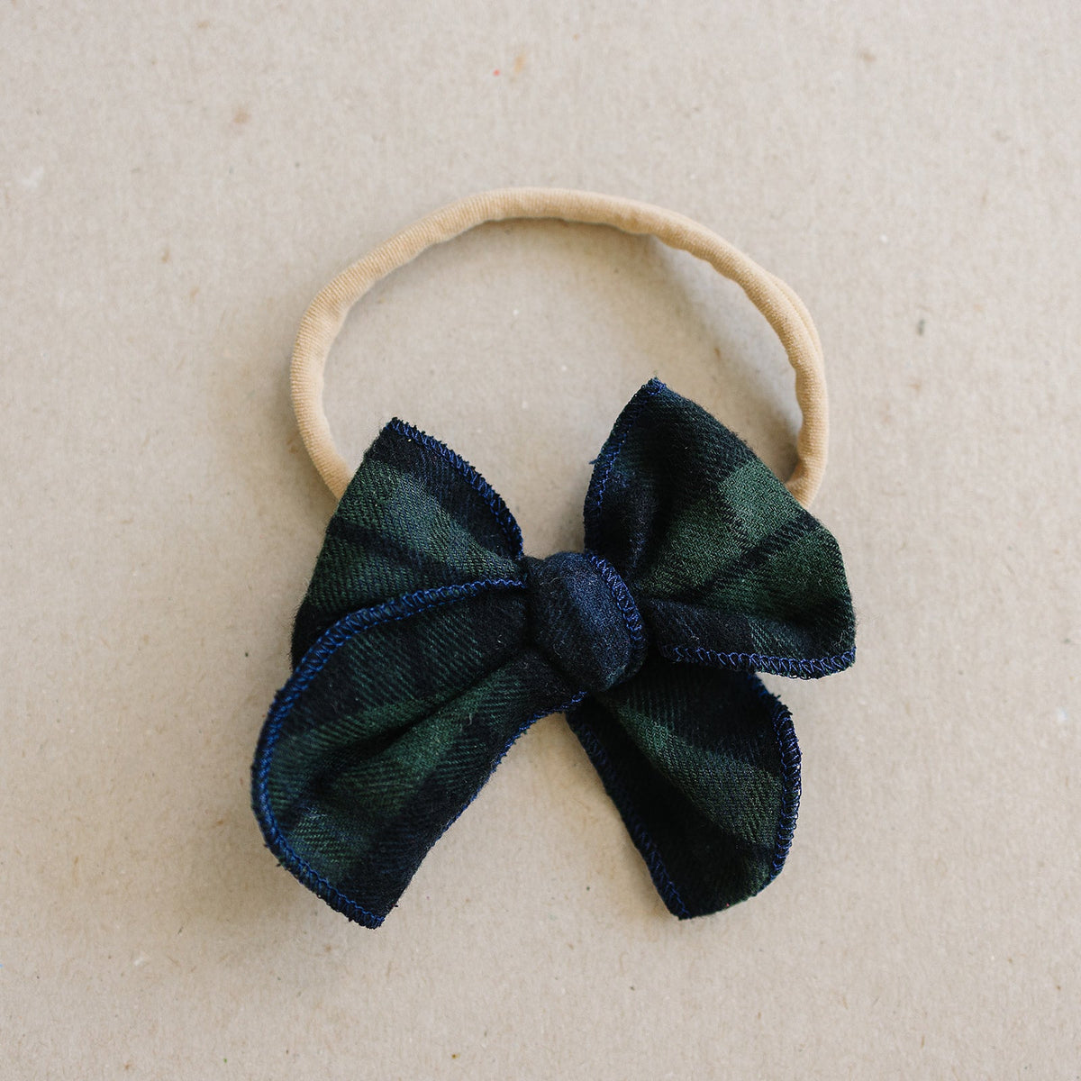 Alpine Plaid Hair Bow by Mebie Baby