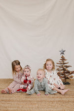 Red Stripe Collared Bamboo Set by Mebie Baby