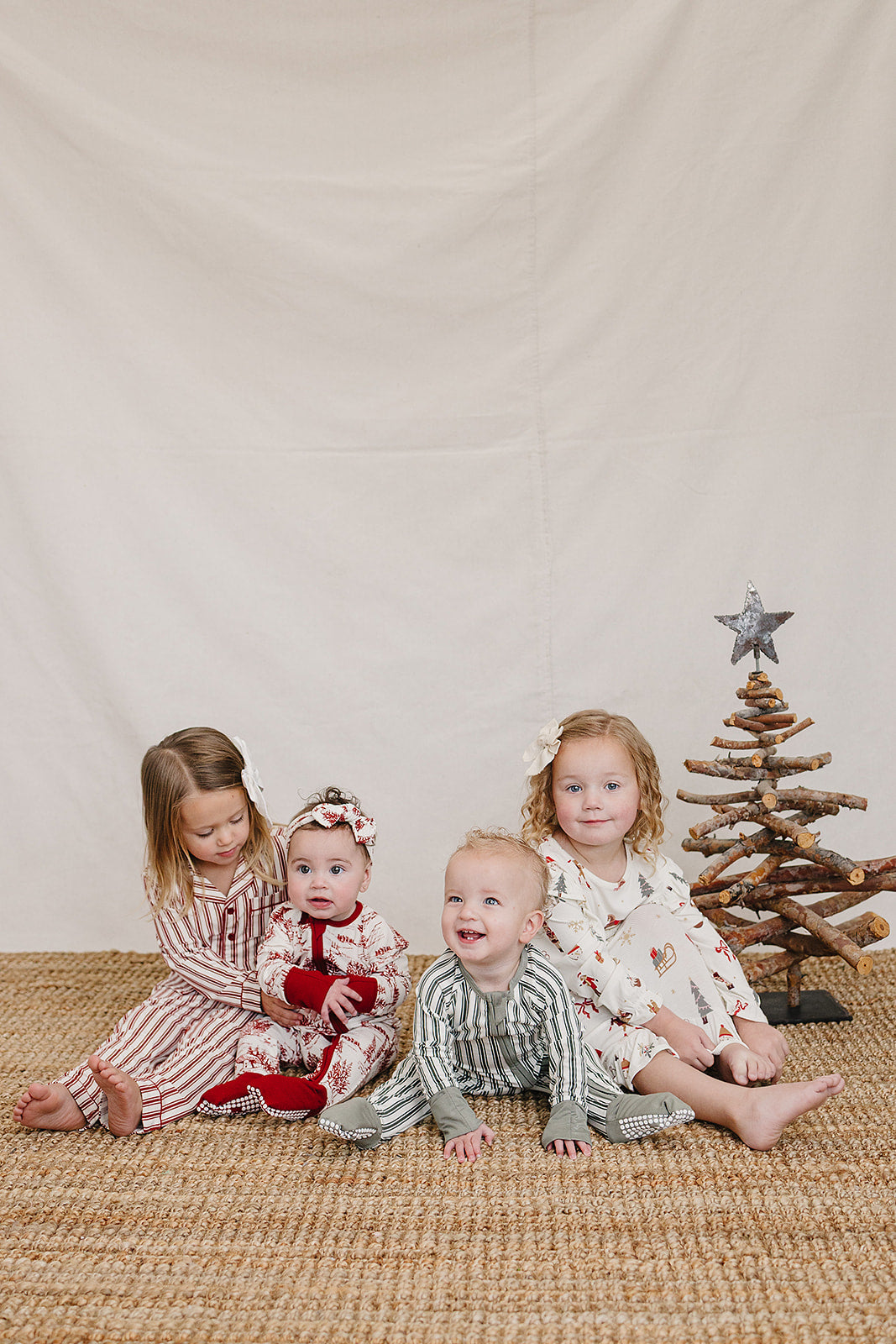 Red Stripe Collared Bamboo Set by Mebie Baby