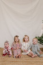 Red Stripe Collared Bamboo Set by Mebie Baby