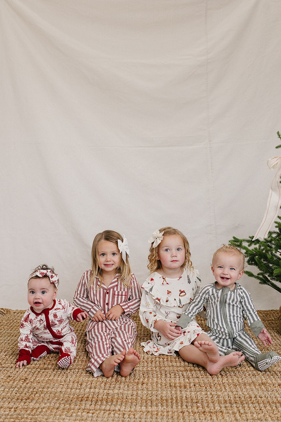 Red Stripe Collared Bamboo Set by Mebie Baby