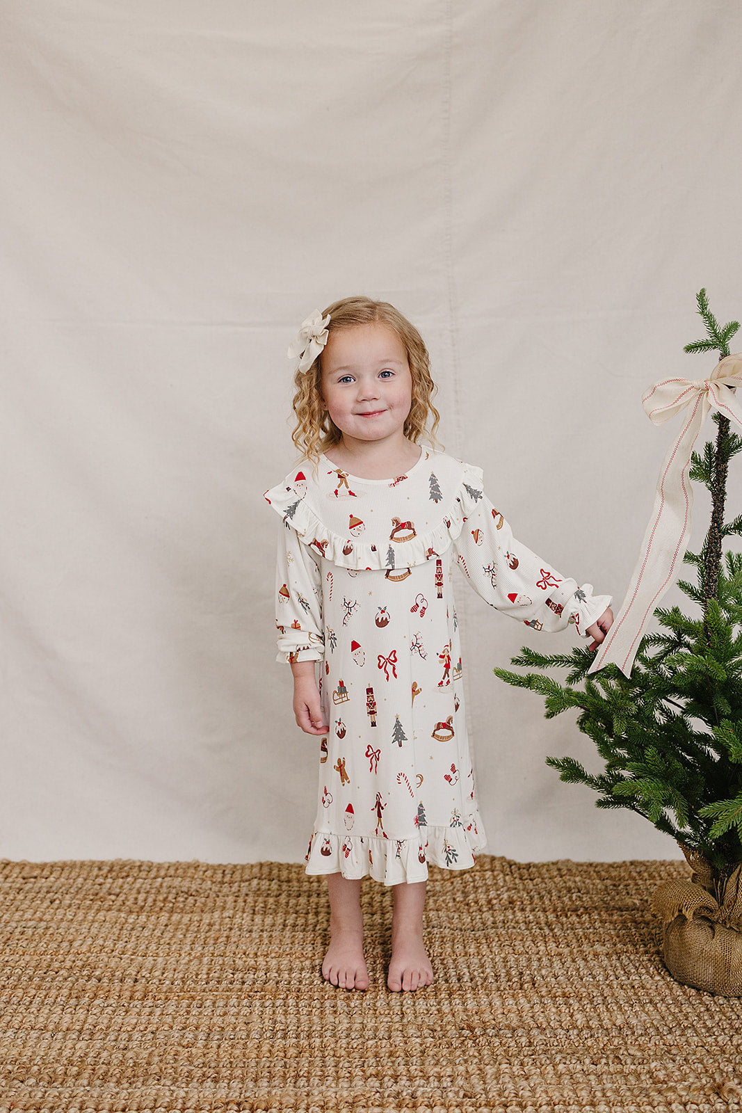 Merry & Bright Bamboo Cozy Gown by Mebie Baby