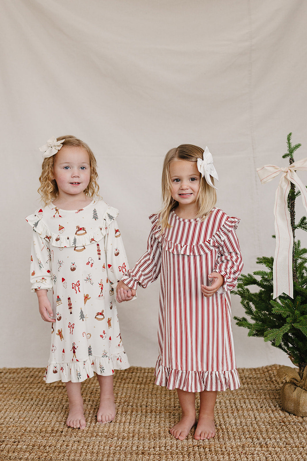 Red Stripe Bamboo Cozy Gown by Mebie Baby