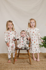 Merry & Bright Ribbed Bamboo Zipper by Mebie Baby