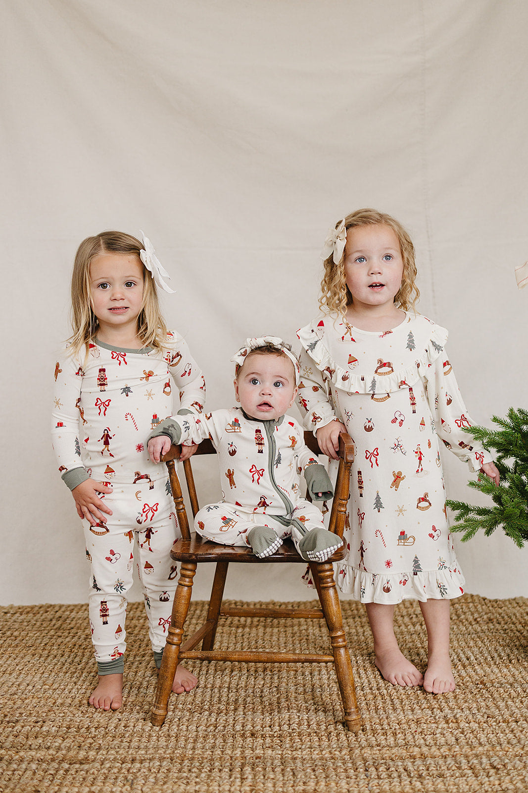 Merry & Bright Bamboo Cozy Gown by Mebie Baby