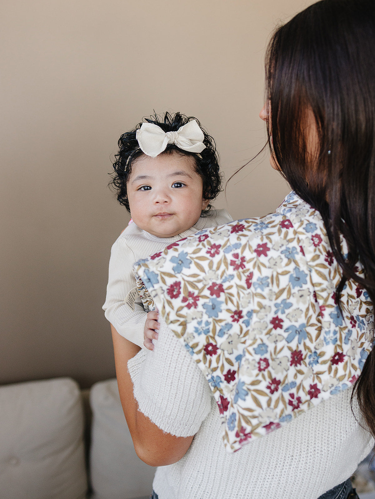 Soft Fleece Burp Cloth - Desert Floral