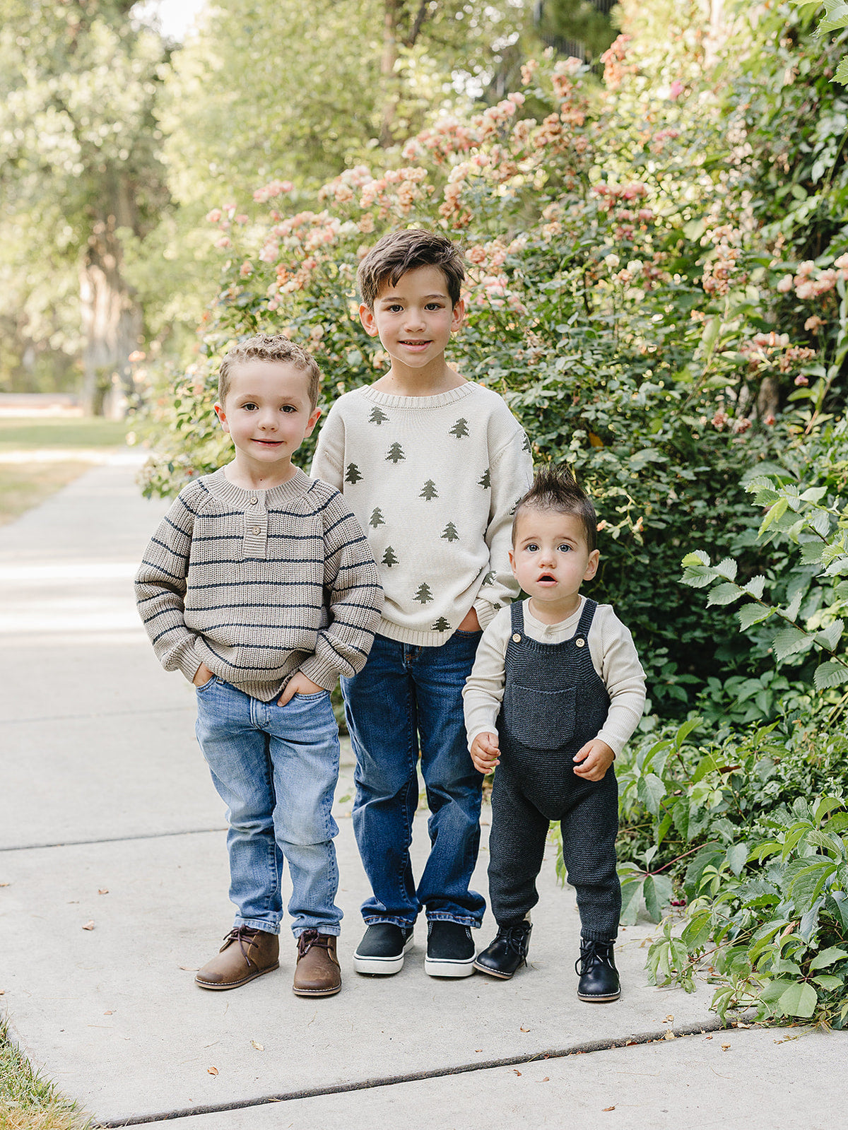Pine Tree Knit Sweater by Mebie Baby