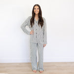 Adult Green Stripe Lounge Set by Mebie Baby