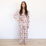 Adult Holiday Toile Lounge Set by Mebie Baby