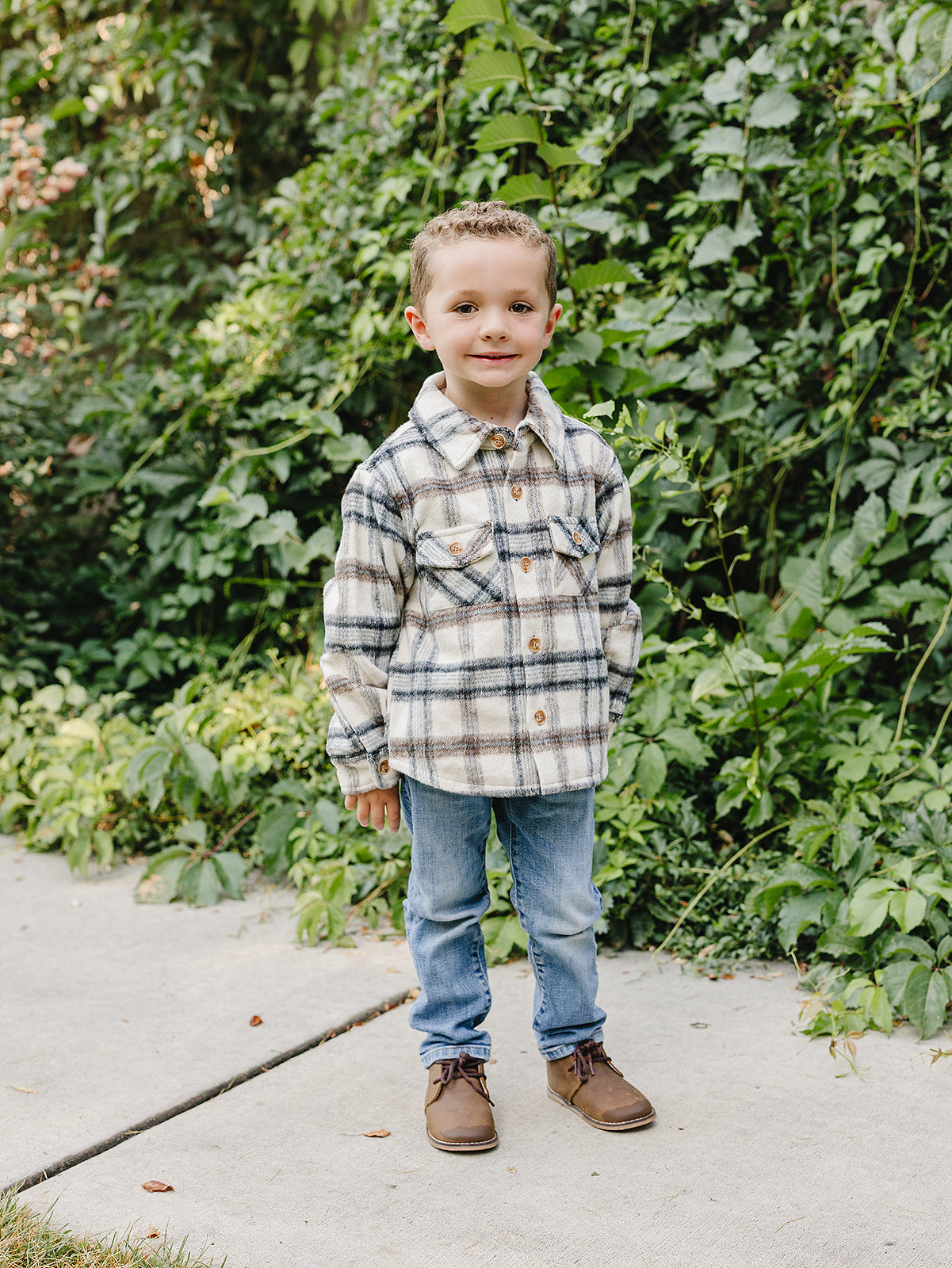 Cozy Plaid Shacket for Babies & Toddlers