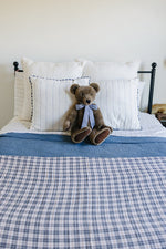 Vintage Plaid + Navy Plaid Twin Muslin Quilt by Mebie Baby at Everetts Place