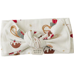 Merry & Bright Ribbed Bamboo Head Wrap by Mebie Baby
