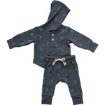 Lightning Bolt Hooded Set by Mebie Baby