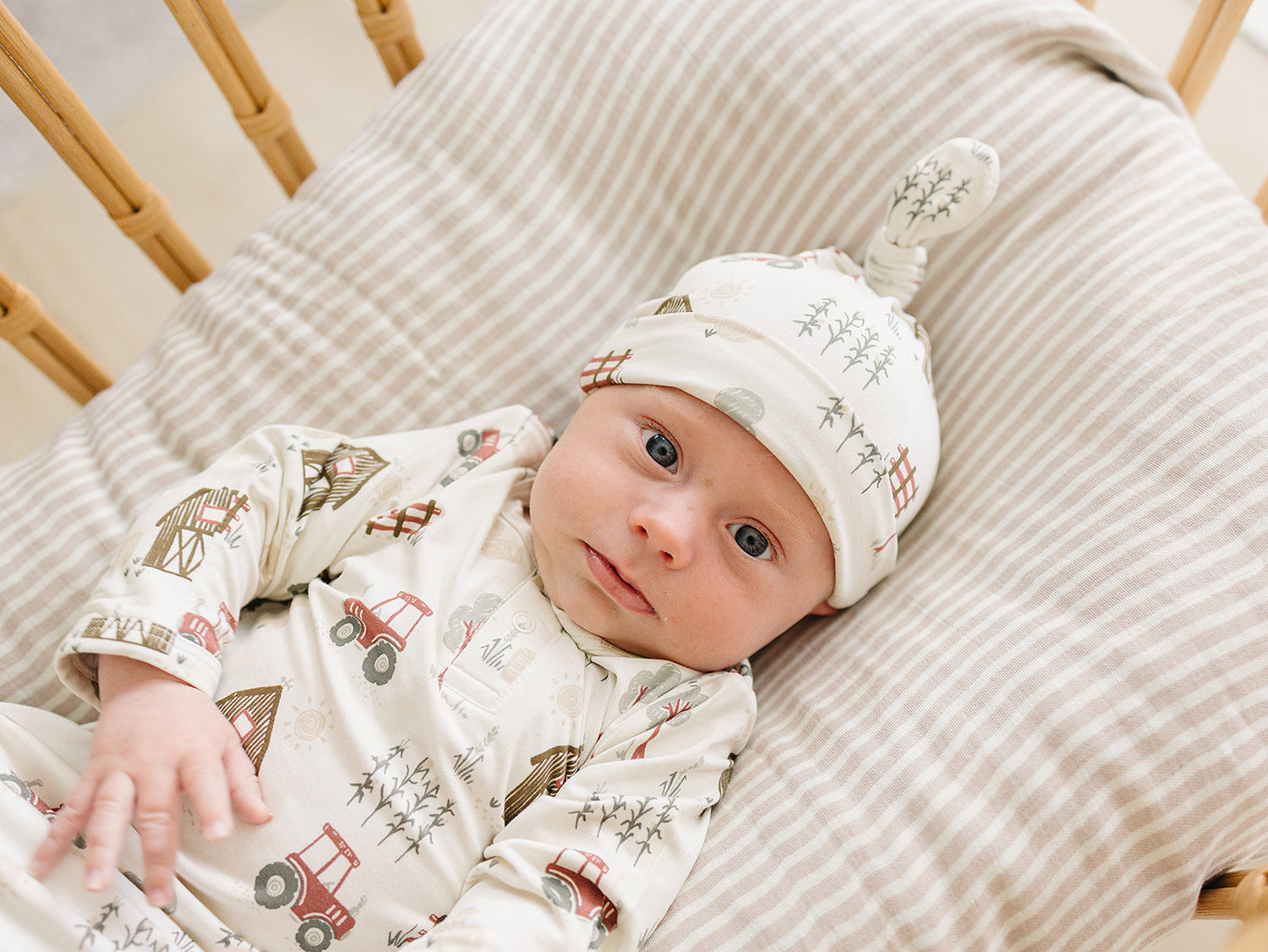 Farmhouse Bamboo Newborn Knot Hat