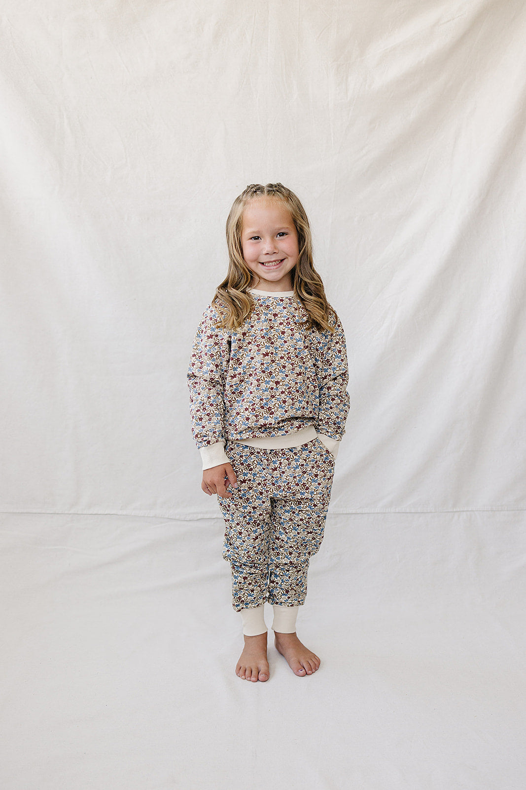 French Terry Two-Piece Set - Desert Floral