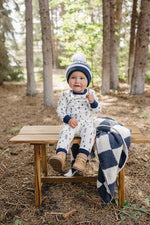 Navy Ski Beanie by Mebie Baby