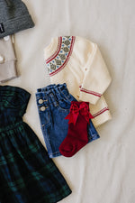 Cream Fair Isle Sweater by Mebie Baby