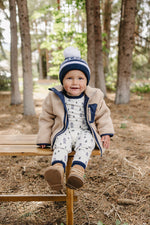 Navy Ski Beanie by Mebie Baby