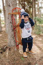 Navy Ski Beanie by Mebie Baby
