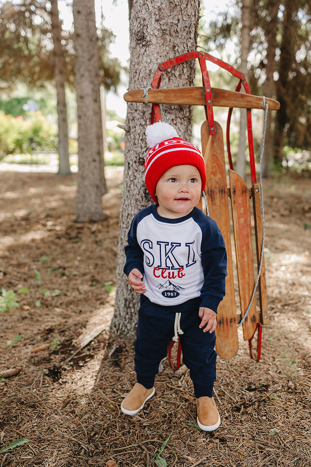 Red Ski Beanie by Mebie Baby