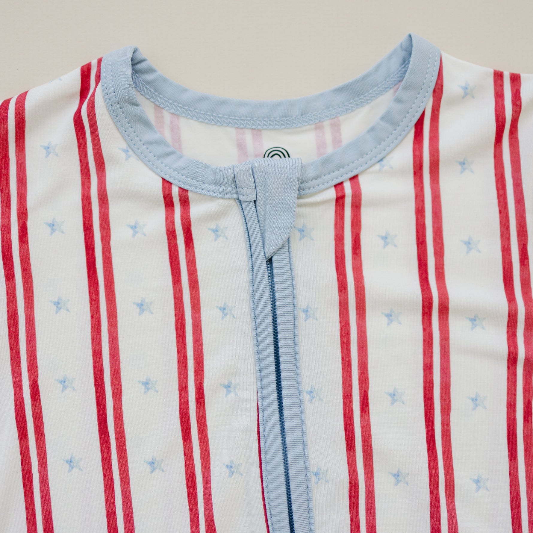 Organic Stars & Stripes Bamboo Shorty Pajamas by Little Joy Co. at Everetts Place