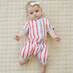 Organic Stars & Stripes Bamboo Shorty Pajamas by Little Joy Co. at Everetts Place