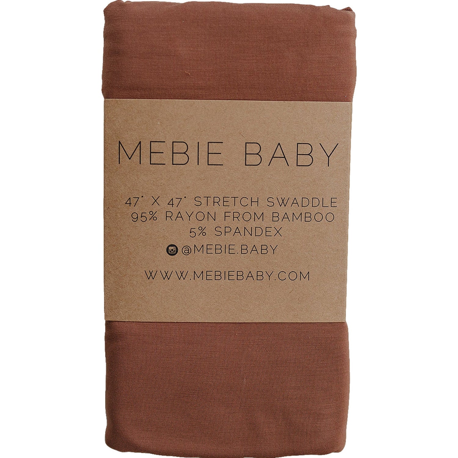 Rust Bamboo Stretch Swaddle Mebie Baby Gender Neutral For Newborns