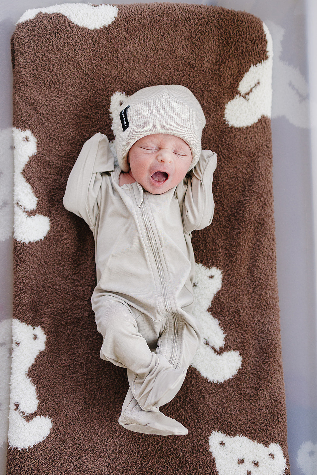 Teddy Bear Plush Blanket by Mebie Baby