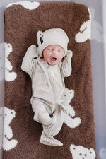 Teddy Bear Plush Blanket by Mebie Baby