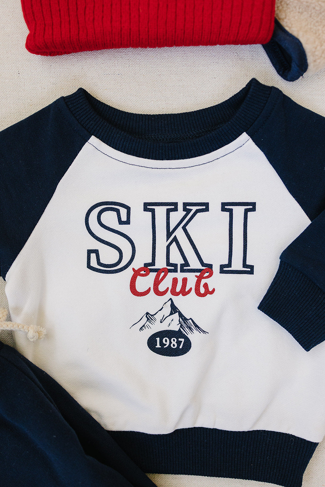 Ski Club French Terry Set by Mebie Baby