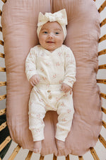 Pink Floral Pointelle Layette Set by Mebie Baby