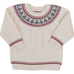 Cream Fair Isle Sweater by Mebie Baby