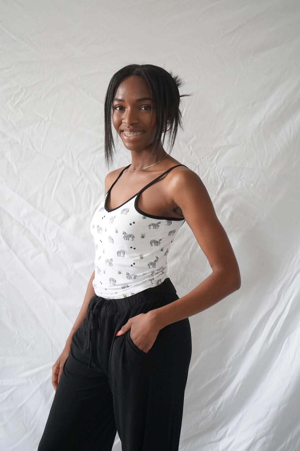 Bubble Baby Zebra | Adult Camisole - 