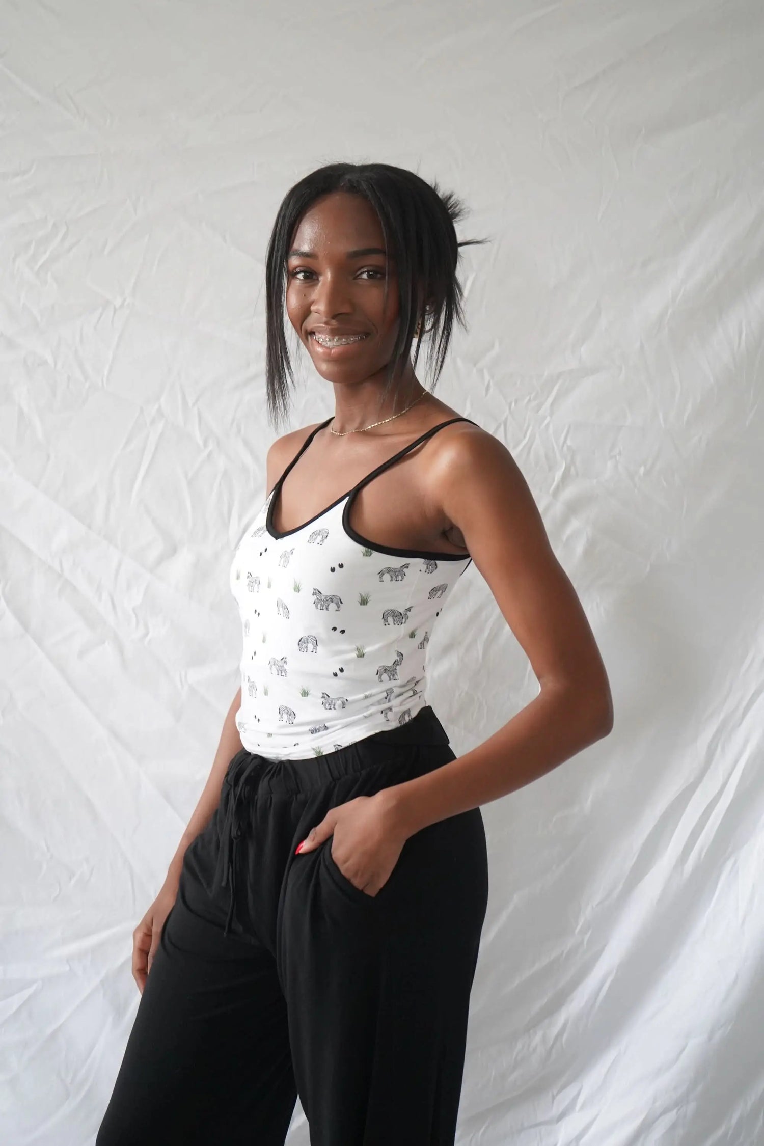 Bubble Baby Zebra | Adult Camisole - 