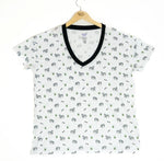 Bubble Baby Zebra | Adult V Neck - 