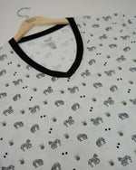 Bubble Baby Zebra | Adult V Neck - 