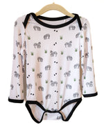Bubble Baby Zebra | Long Sleeve Bodysuit - 