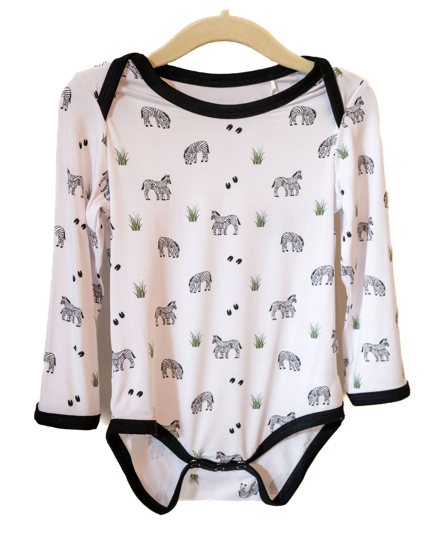 Bubble Baby Zebra | Long Sleeve Bodysuit - 