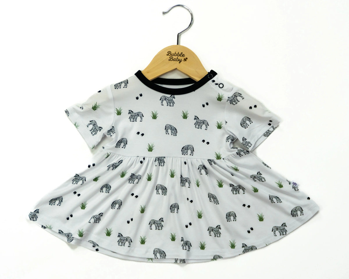 Zebra | Peplum Top - Sleeve, White, Baby & Toddler Clothing, One-piece garment, Day Dress | Everetts Place