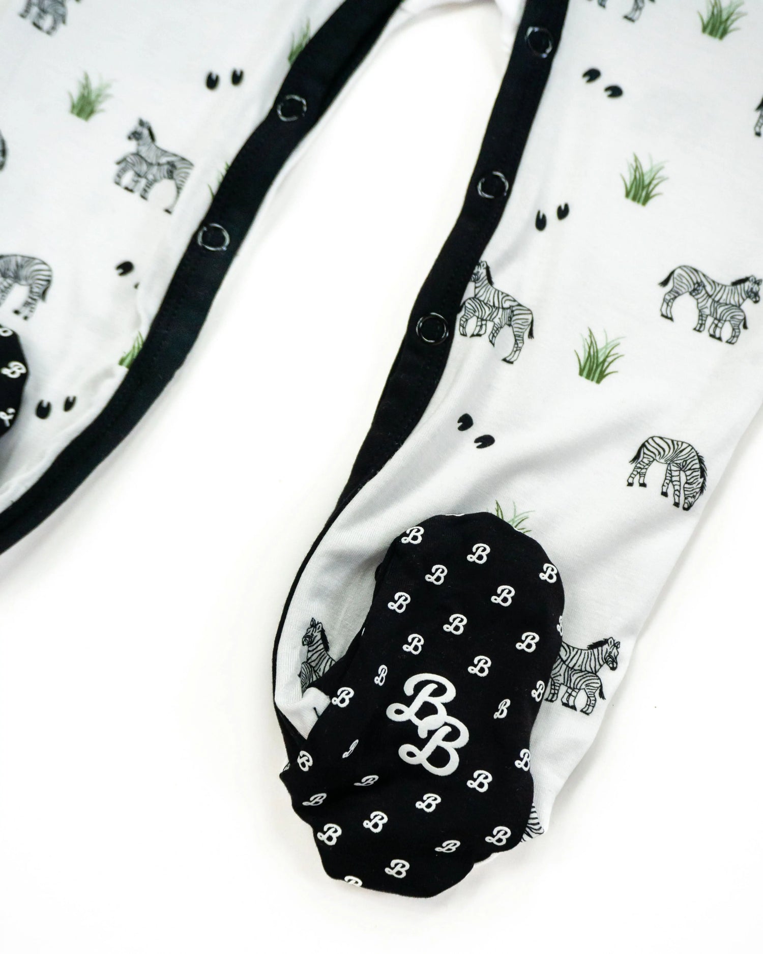 Bubble Baby Zebra | Snap Footie - 