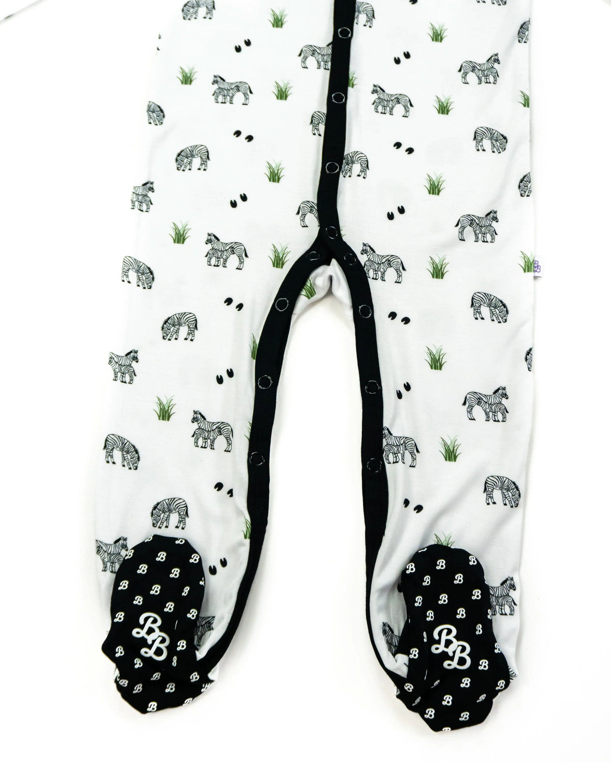 Bubble Baby Zebra | Snap Footie - 